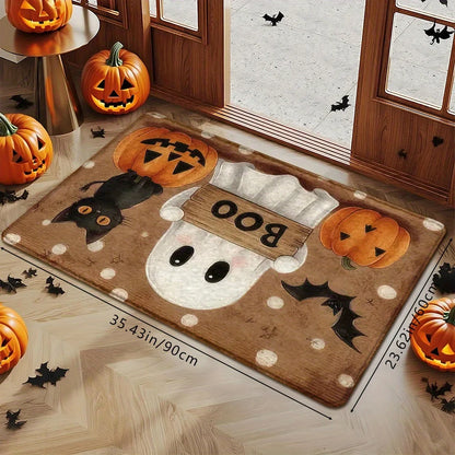 Haunted Harvest™ Halloween Pumpkin & Ghost Runner Rug