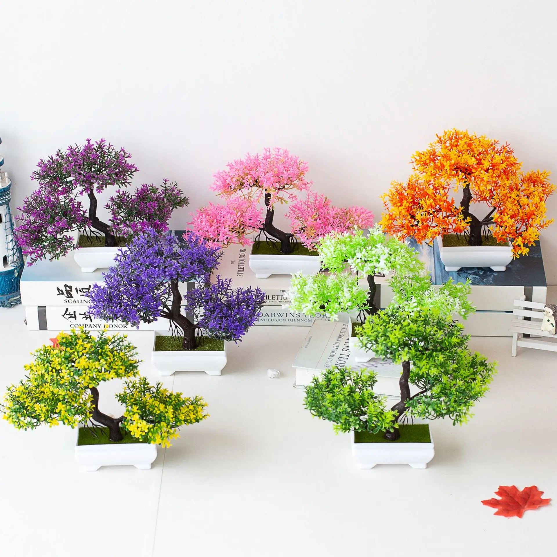 Blooming Cascade™ Artificial Potted Bonsai Plant