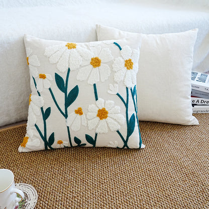 Daisy Meadow™ Embroidered Floral Pillow Cover