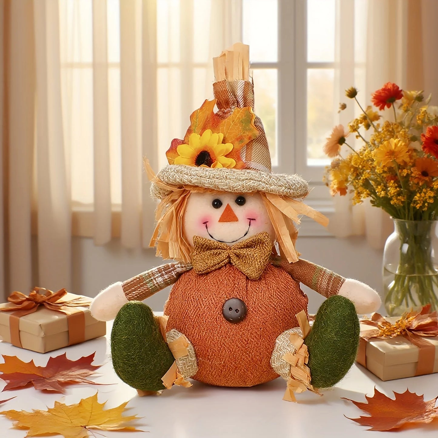 Harvest Friends™ Rustic Scarecrow & Gnome Decor – 5 Designs