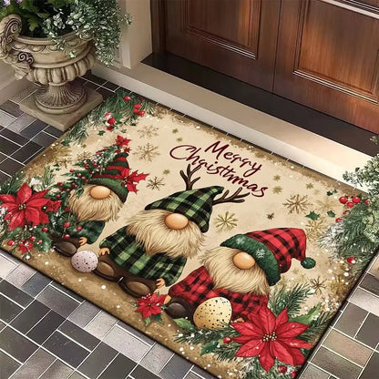 Cozy Christmas™ Printed Flannel Entry Mat – 4 Designs