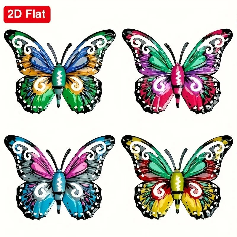 Flutter Grove™ Metal Butterfly Wall Art – Set of 4