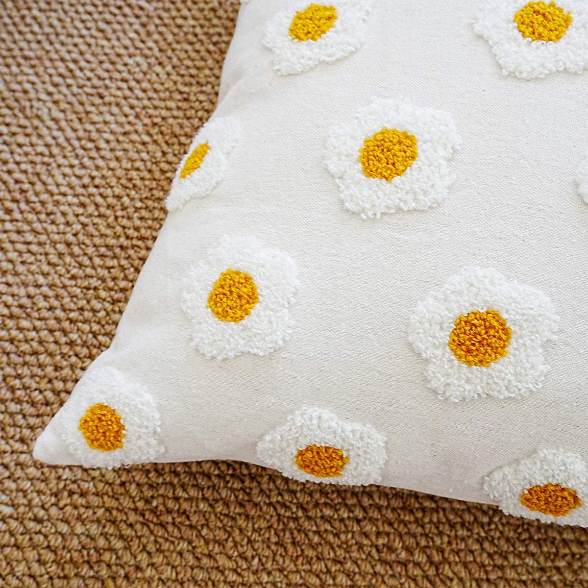 Daisy Meadow™ Embroidered Floral Pillow Cover
