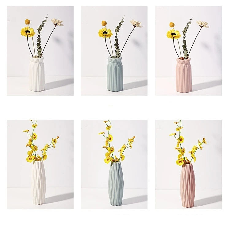 FoldForm™ Modern Sculpted White Decorative Vase