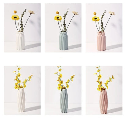 FoldForm™ Modern Sculpted White Decorative Vase