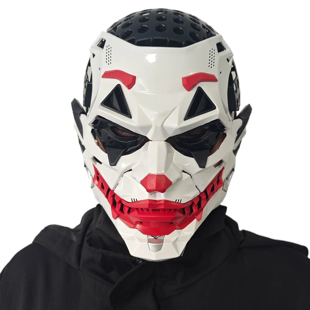 Neon Grin™ Cyberpunk Clown Full-Face Mask
