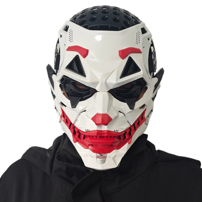Neon Grin™ Cyberpunk Clown Full-Face Mask