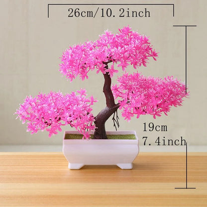 Blooming Cascade™ Artificial Potted Bonsai Plant