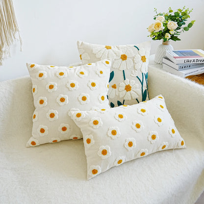 Daisy Meadow™ Embroidered Floral Pillow Cover