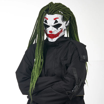 Neon Grin™ Cyberpunk Clown Full-Face Mask