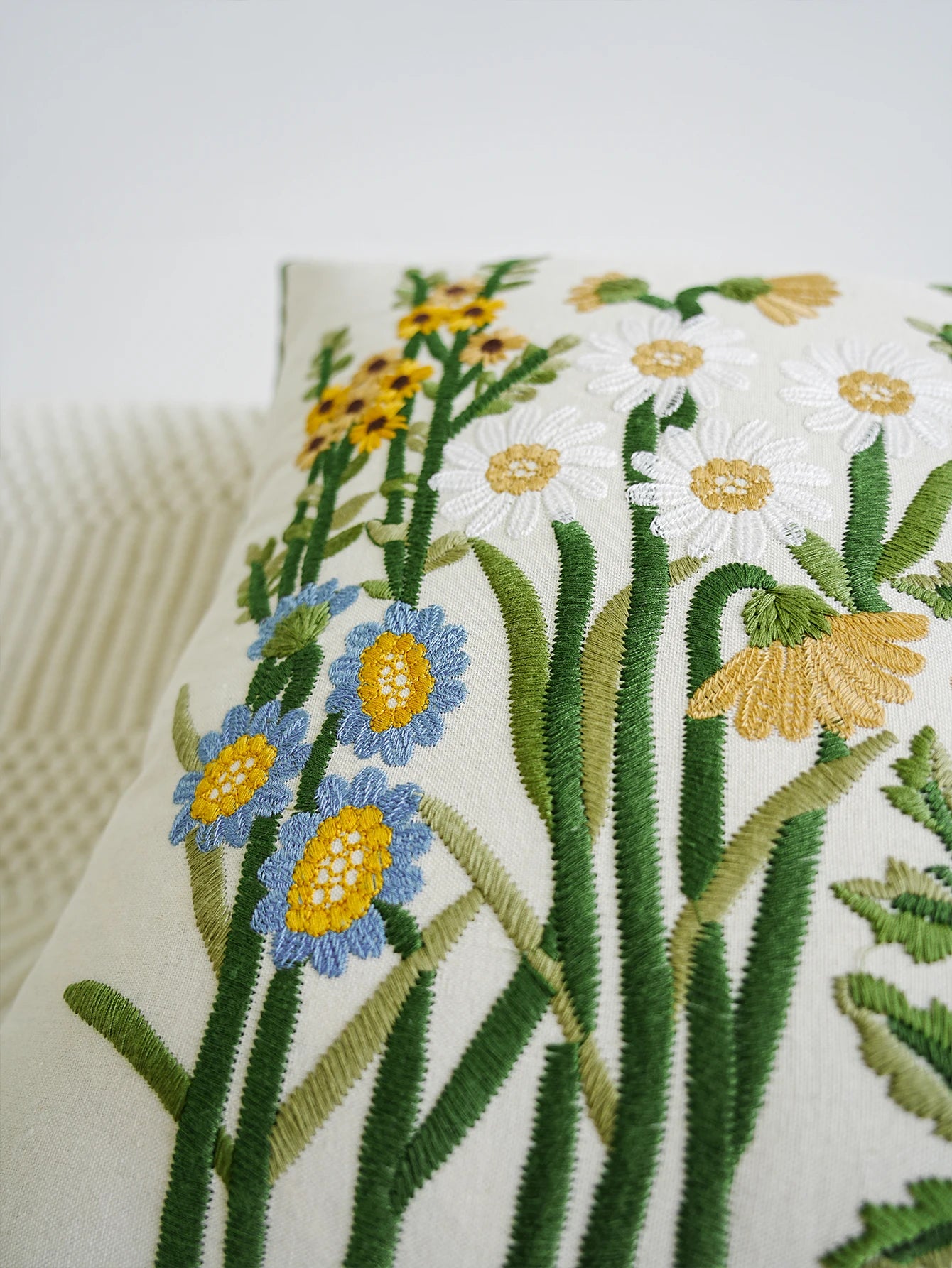 Garden Bloom™ Embroidered Floral Pillow Cover