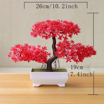 Blooming Cascade™ Artificial Potted Bonsai Plant