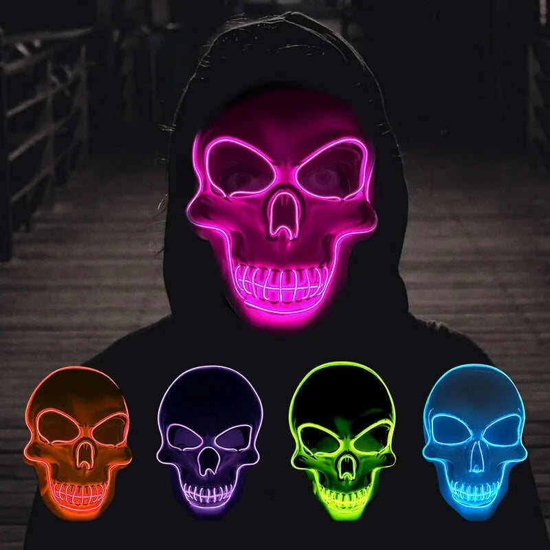 Glow Reaper™ Illuminated Skull Full-Face Mask