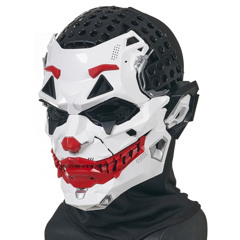 NeonGrin™ Cyberpunk Clown Mask – Adult Halloween Costume